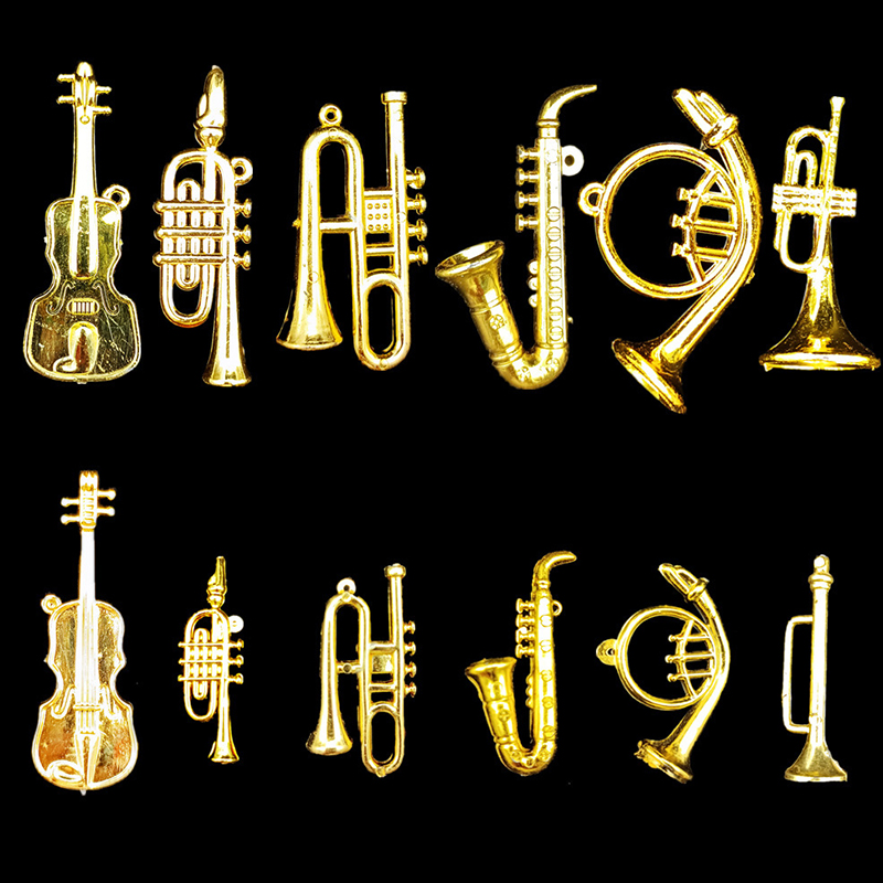 Musical Instrument With A - 5/10/20PCS Assorted Styles Gold Color Mini