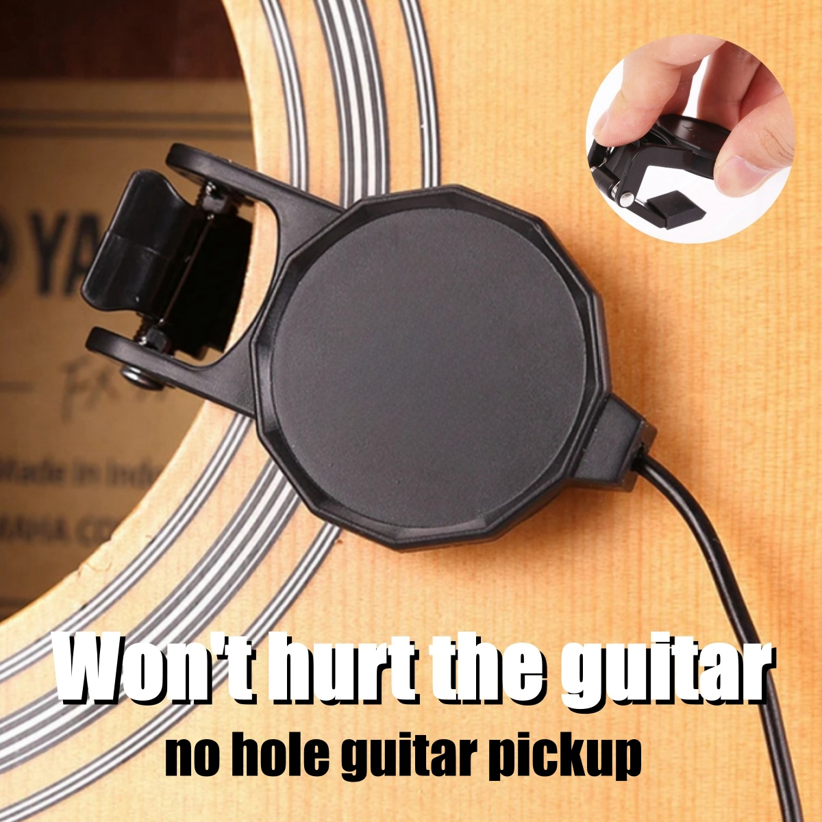 Musical Instrument In English - Audio Jack Clip On Pickup for
