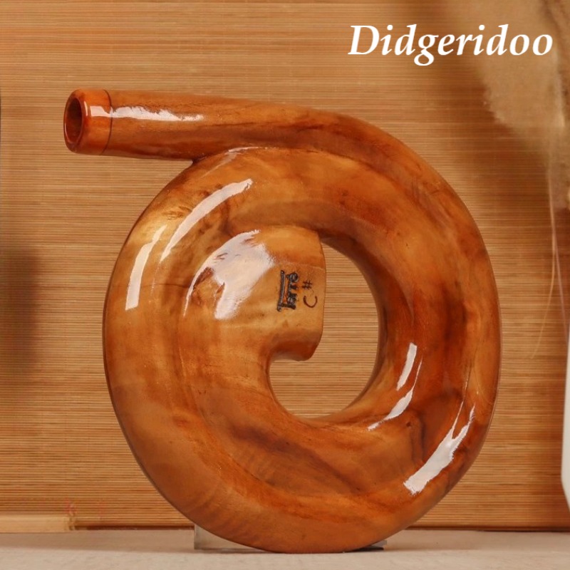 Musical Instrument Didgeridoo - Spiral Didgeridoo Wooden Portable Didgeridoos Meditation