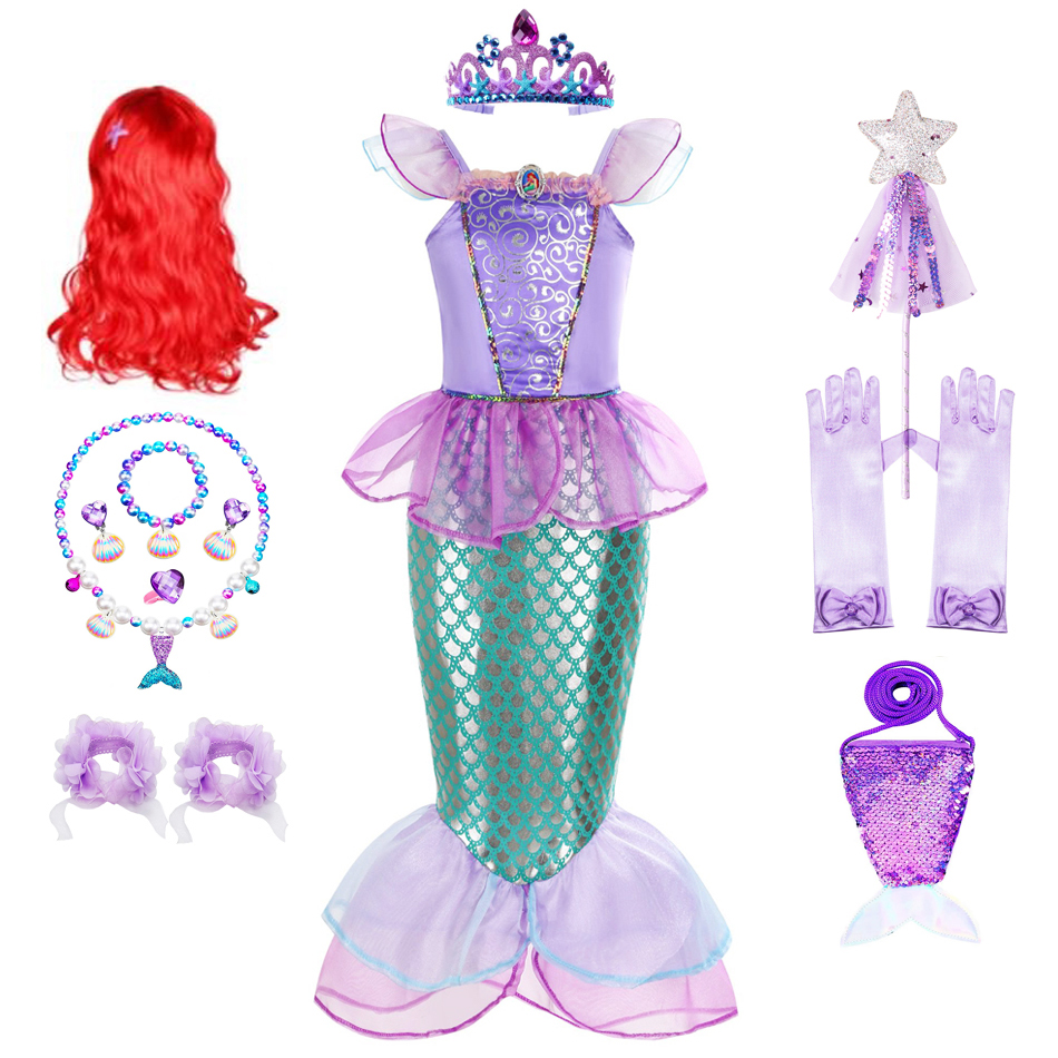 Musical Instrument Trombone - Mermaid Costume For Girls Halloween Dress