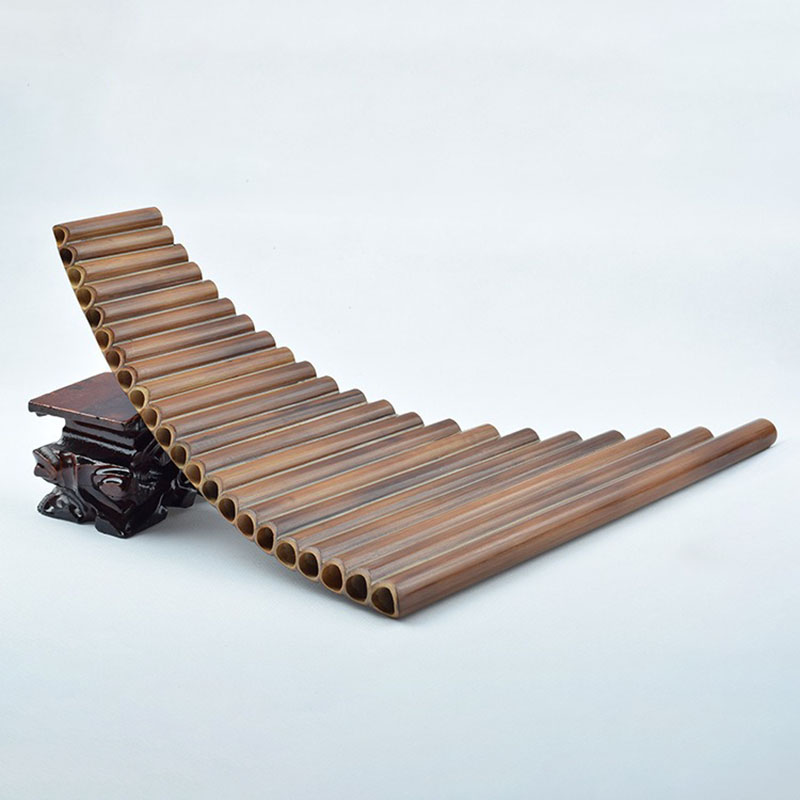 Shakuhachi Bamboo Flute - G/F/C Key Pan Flute 22 Pipes