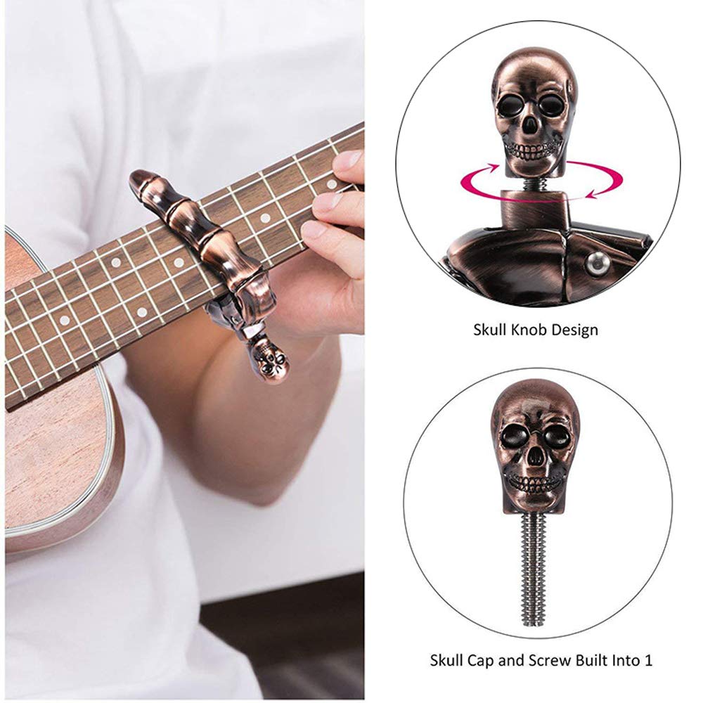 Guitar Capo Skull Capo for Aco - Acoustic Guitar Dreadnought 评论和价格