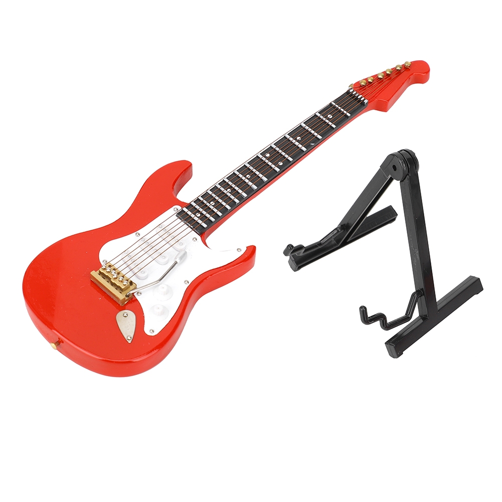 Miniature Red Electric Guitar  - Musical Instrument With A 评论和价格