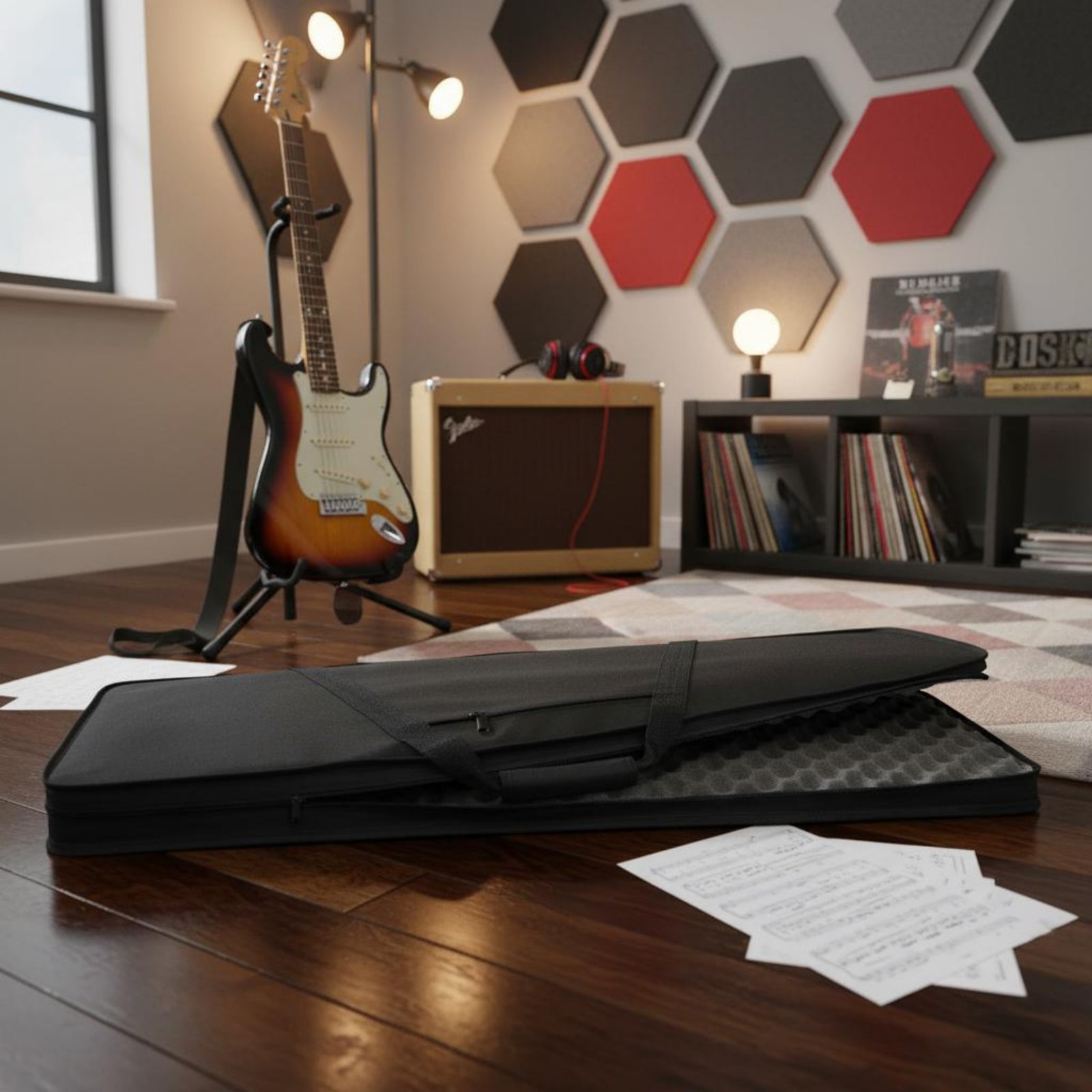 Lightweight Foam Guitar Case W - Musical Instrument With A 评论和价格