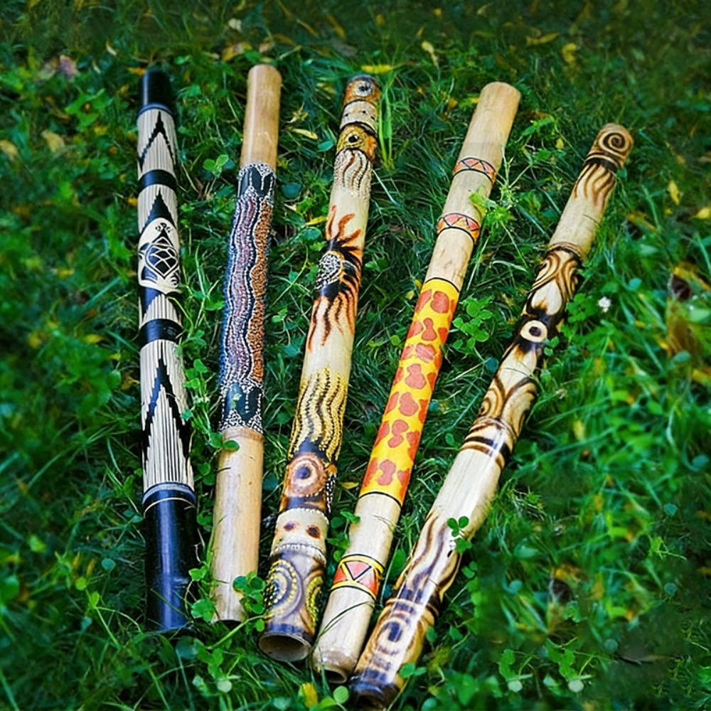 Teak Didgeridoo Painted 100/12 - Musical Instrument Didgeridoo 评论和价格