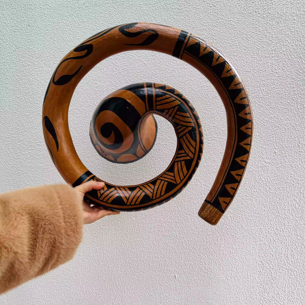 Roasted Wood Handmade Didgerid - Musical Instrument Didgeridoo 评论和价格