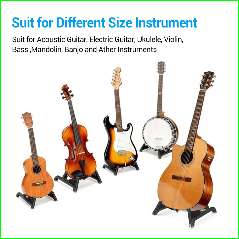 Guitar Stand - A Frame Foldabl - Musical Instrument In English 评论和价格
