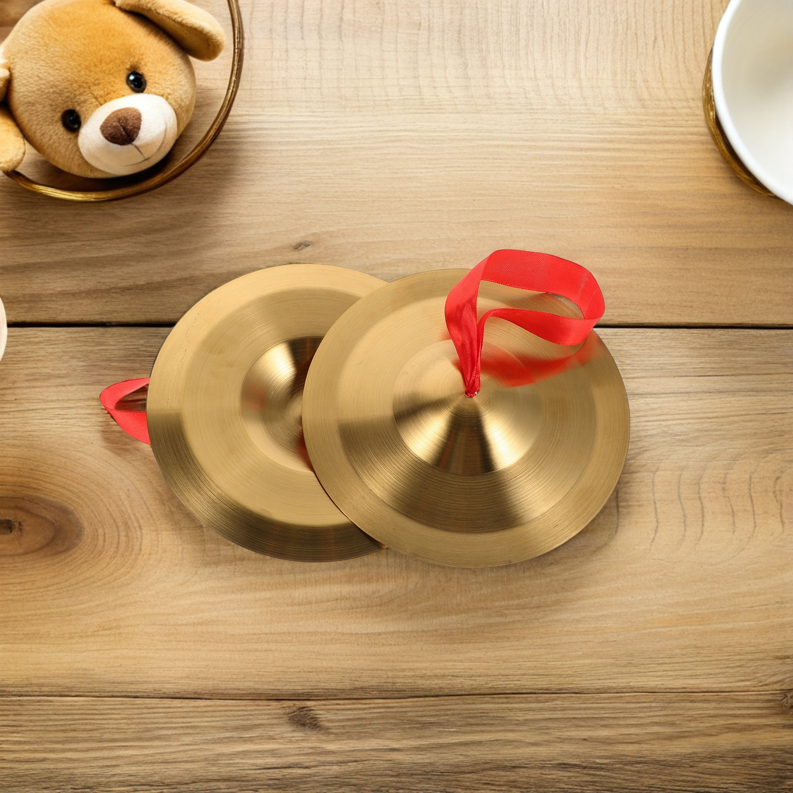 1Pair Alloy Cymbals Mini Small - Musical Instrument Band 评论和价格