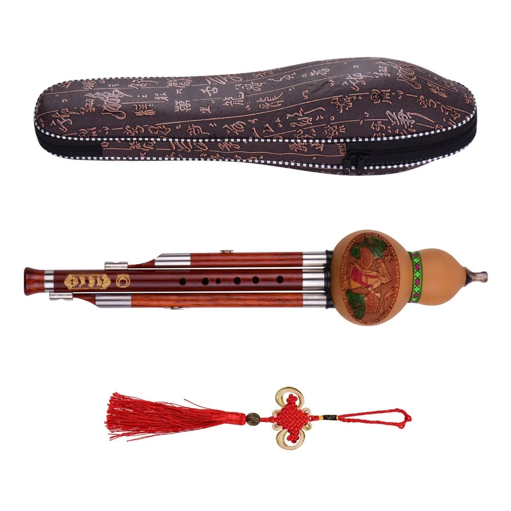3-Tone C Key Hulusi Gourd Flut - Musical Instrument Flute 评论和价格