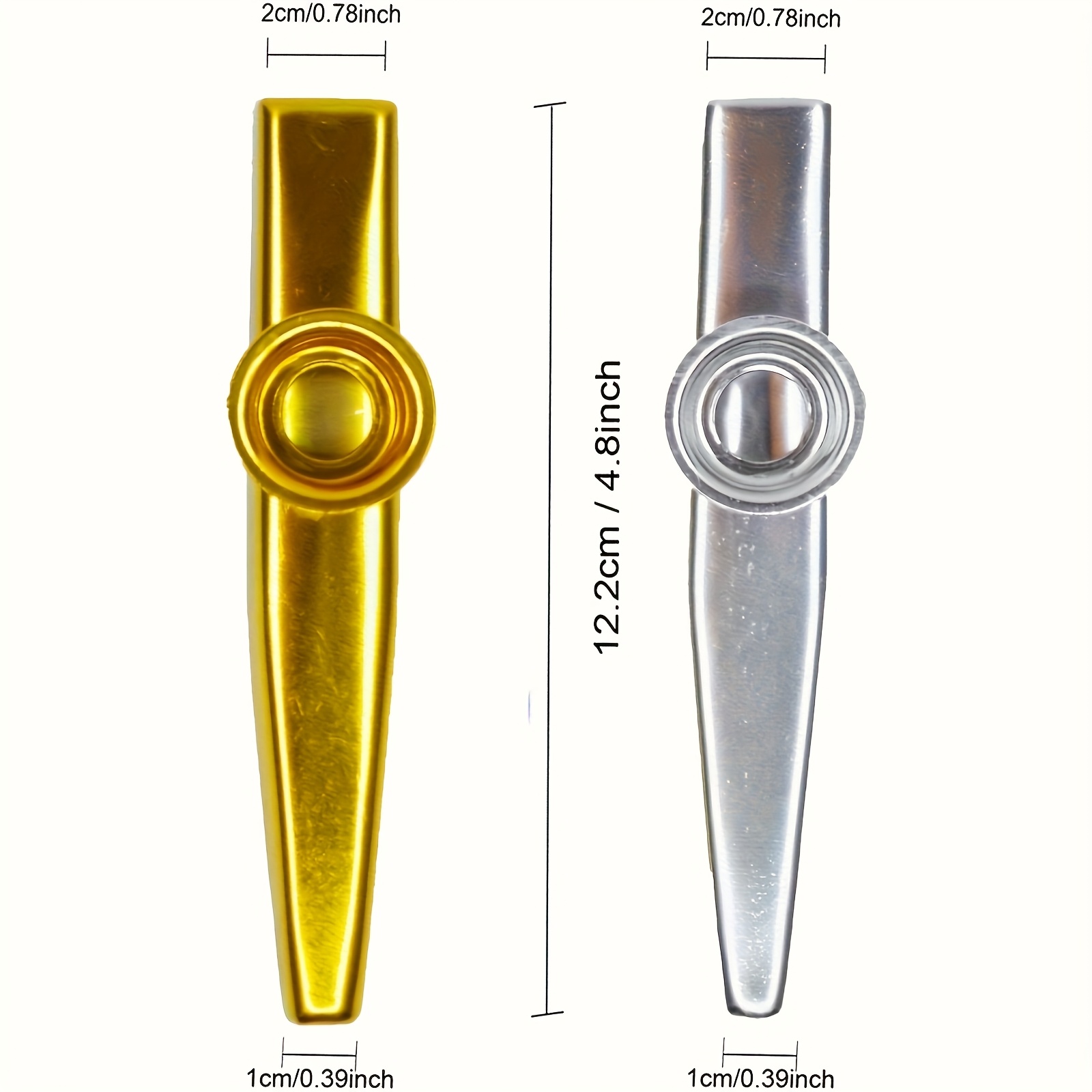 7pcs Metal Kazoos Simple Desig - Musical Instrument In English 评论和价格