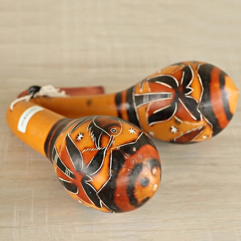 Africa Maraca Children Wooden  - Musical Instrument Of Africa 评论和价格