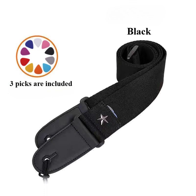 Embroidered Cross Guitar Strap - Musical Instrument In English 评论和价格