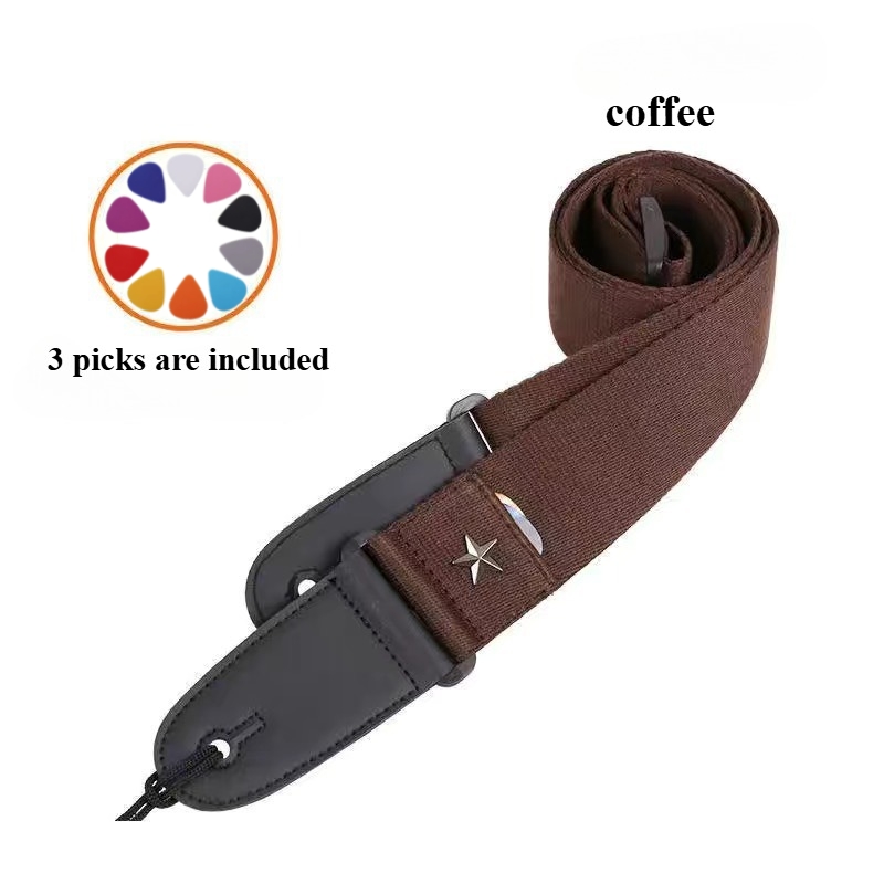 Embroidered Cross Guitar Strap - Musical Instrument In English 评论和价格