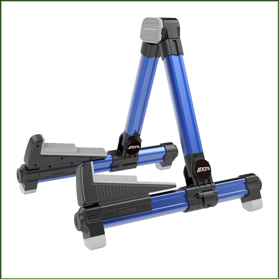 Foldable Aluminum Guitar Stand - Musical Instrument In English 评论和价格