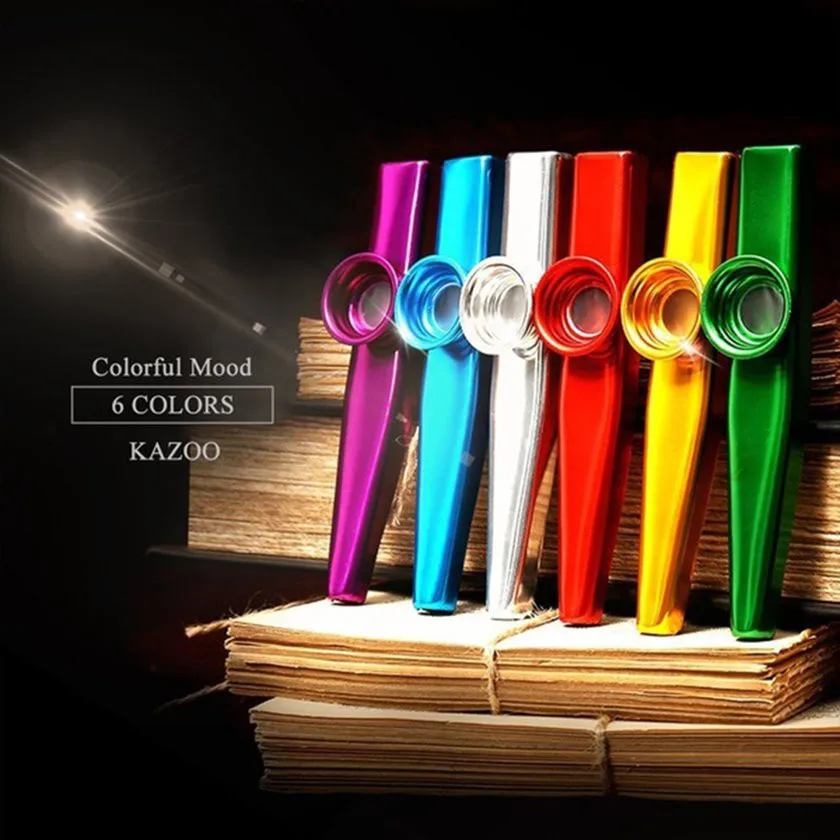 Colourful Kazoo Golden Metal K - Musical Instrument Flute 评论和价格