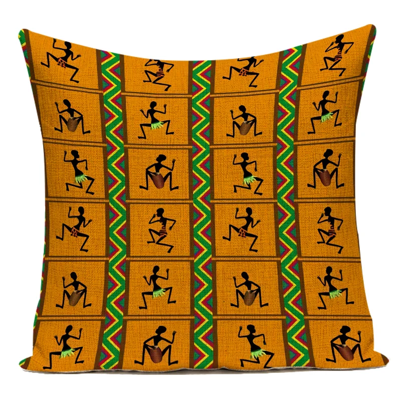 Retro African Woman Cushion Co - Musical Instrument Of Africa 评论和价格