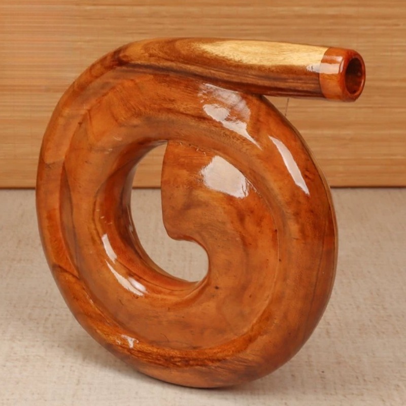 Spiral Didgeridoo Wooden Porta - Musical Instrument Didgeridoo 评论和价格