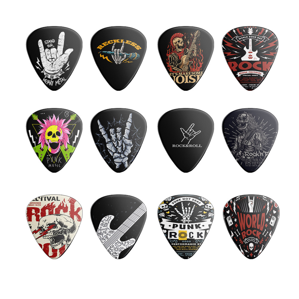 12 Pieces Guitar Picks 0.46mm  - Acoustic Guitar Dreadnought 评论和价格