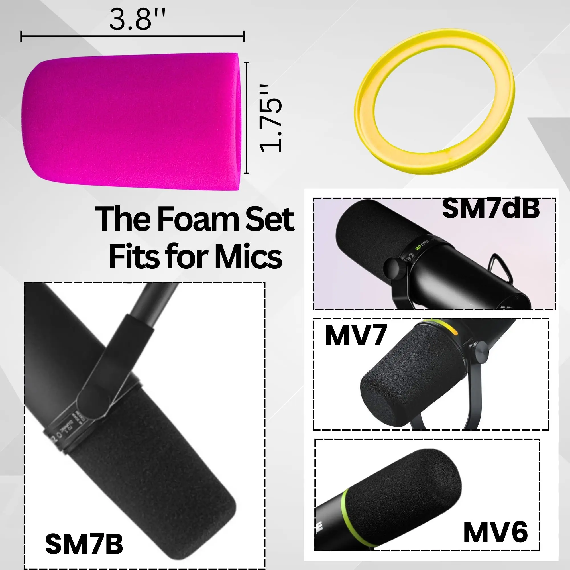 SM7b Windscreen and Sponage fo - Shure Mic Sm7B 评论和价格