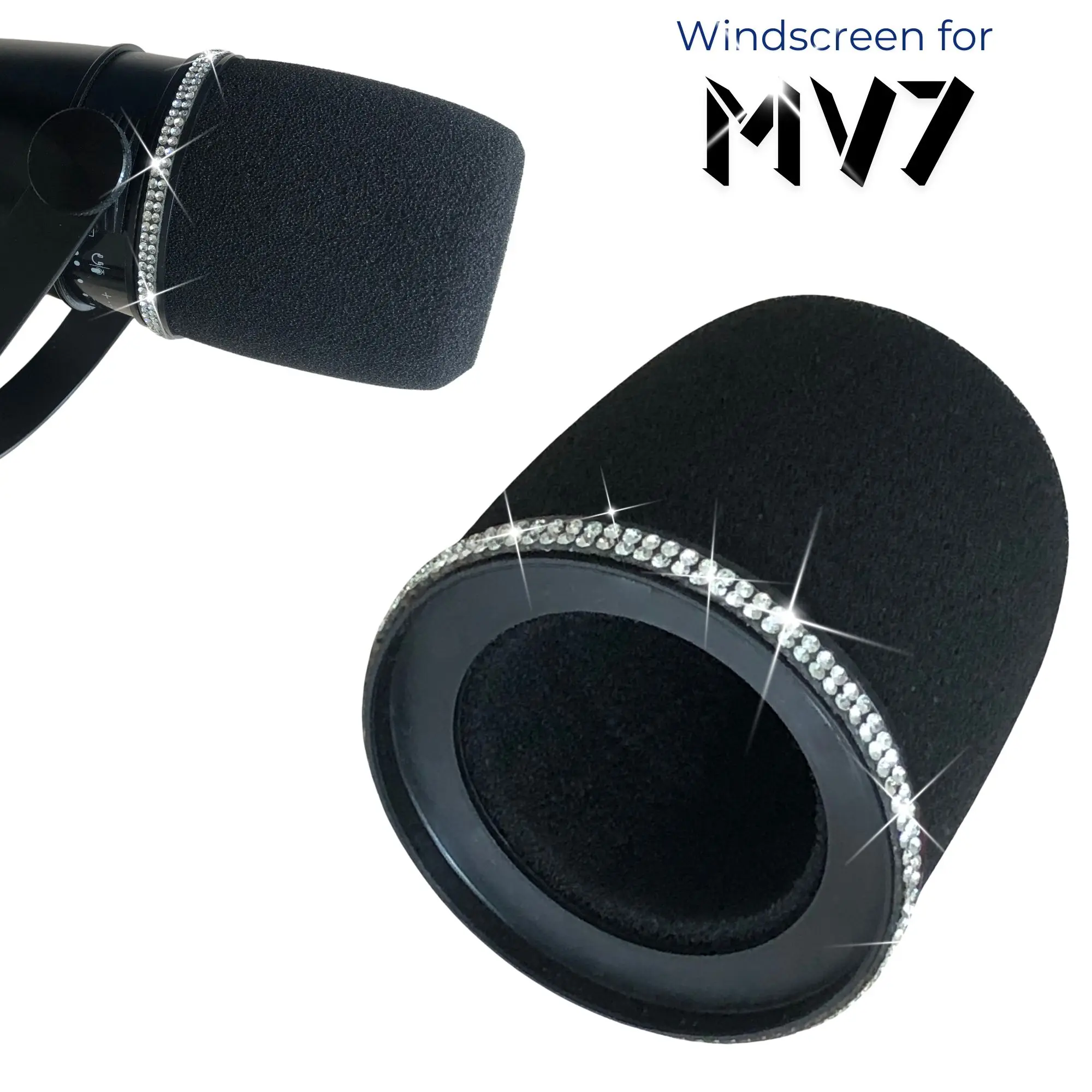 Sparkly MV7 Foam Pop Filter fo - Shure Mic Sm7B 评论和价格