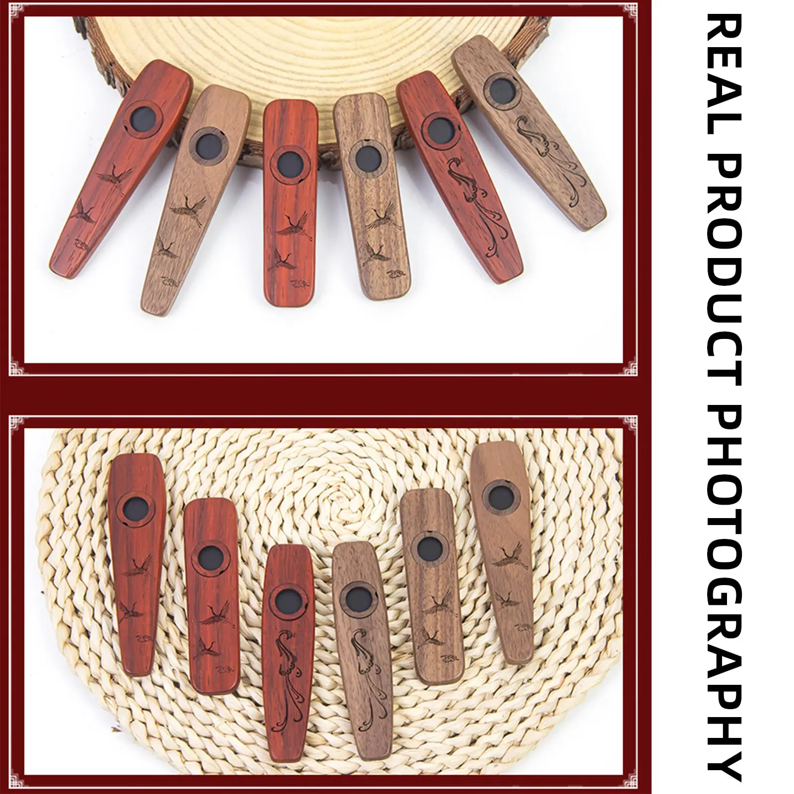 2025 New Wooden Kazoo Gift Set - Musical Instrument Flute 评论和价格
