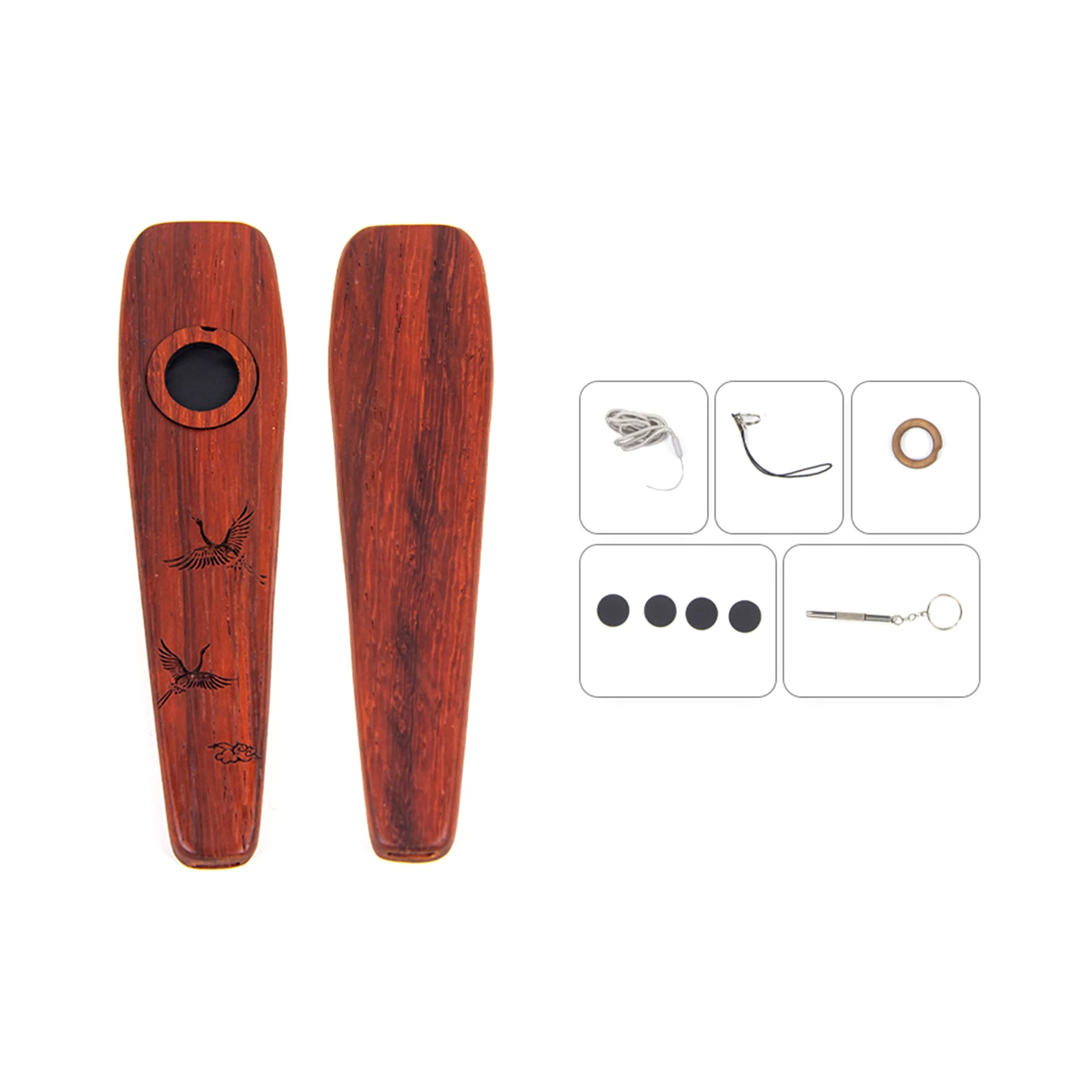 2025 New Wooden Kazoo Gift Set - Musical Instrument Flute 评论和价格